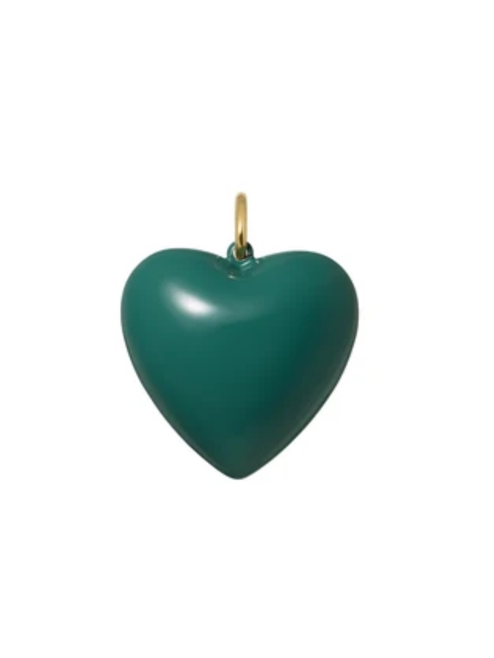 NWOT Roxanne Assoulin The Big Puffy Heart Charm In Forest